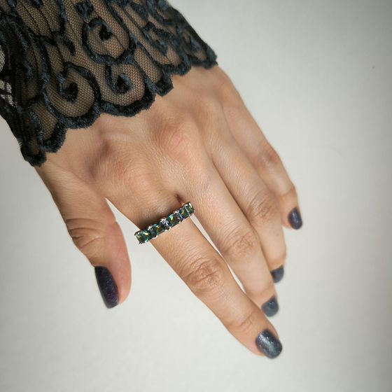 Серебряное кольцо с мистик топазом 1.517ct