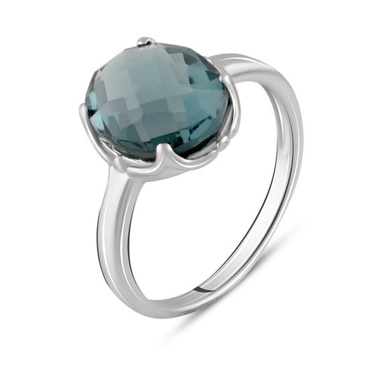 Серебряное кольцо с топазом Лондон Блю