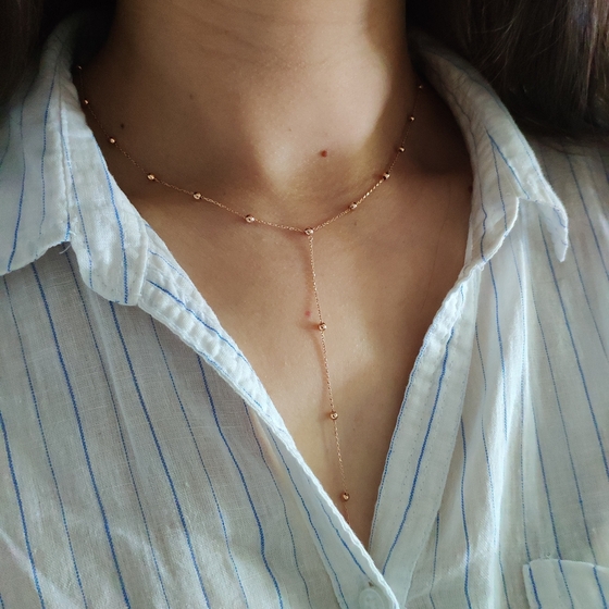 Золотое колье без камней