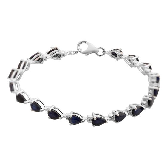 Серебряный браслет с сапфиром 7.73ct