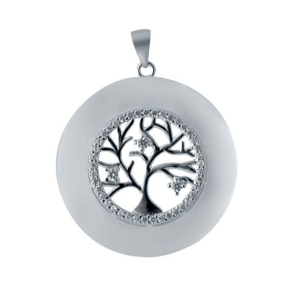 Серебряная подвеска с перламутром