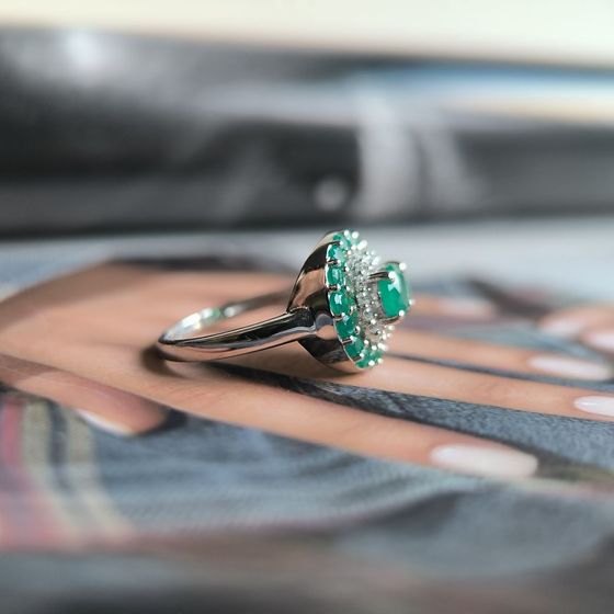 Серебряное кольцо с агатом 1.178ct