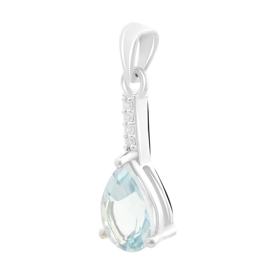 Серебряная подвеска с топазом 2.042ct
