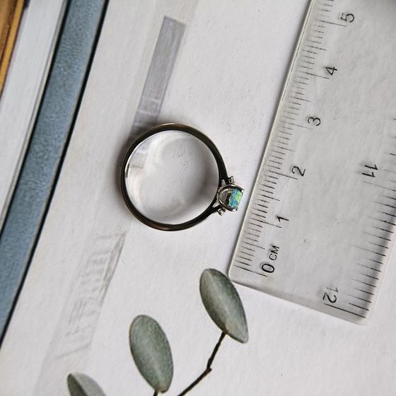 Серебряное кольцо с мистик топазом 0.597ct