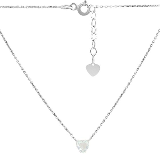 Серебряное колье с фианитами