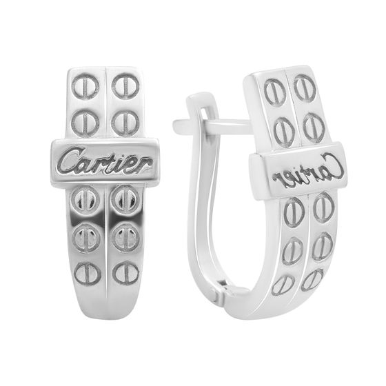 Серебряные серьги без камней