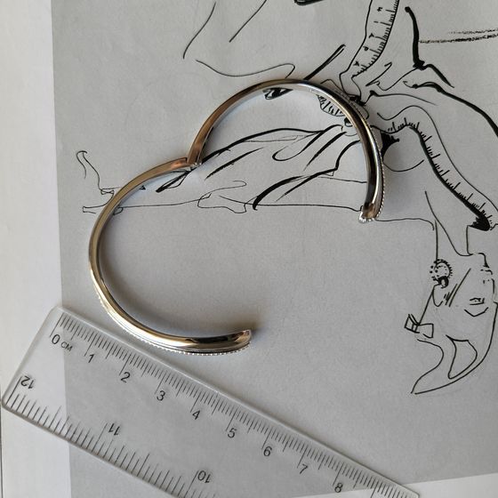 Серебряный браслет с фианитами