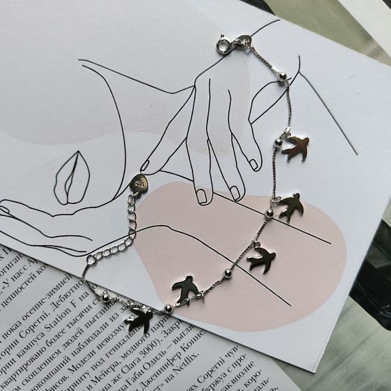 Серебряный браслет без камней