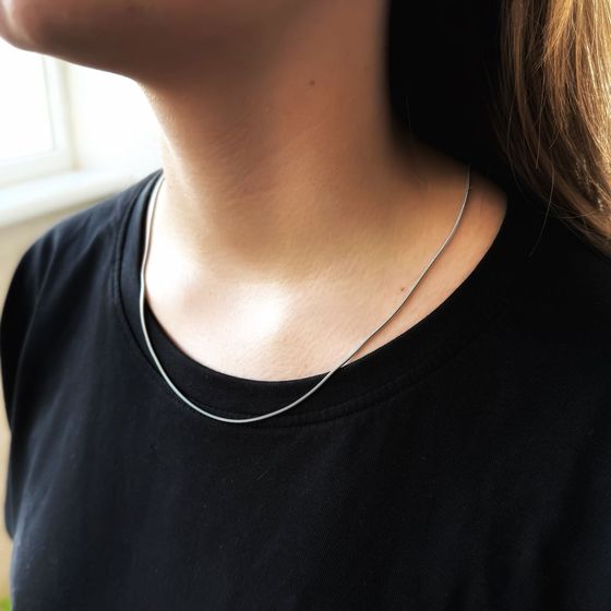 Серебряная цепочка без камней Серебряная цепочка без камней