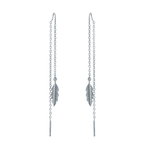 Серебряные серьги с фианитами Серебряные серьги с фианитами