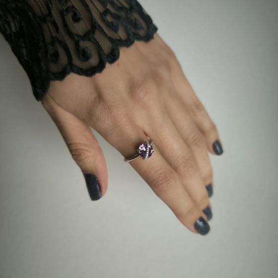 Серебряное кольцо с александритом 2.416ct