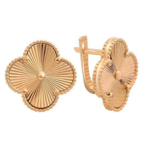 Золотые серьги без камней