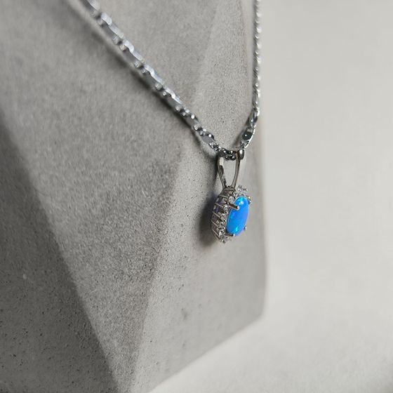 Серебряная подвеска с опалом 0.459ct