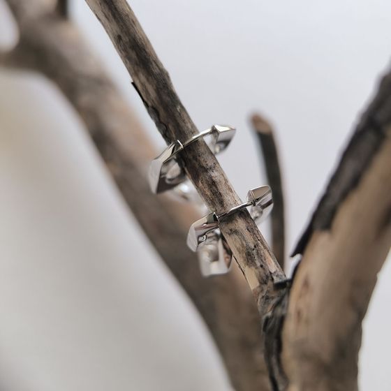 Серебряные серьги без камней