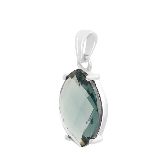 Серебряная подвеска с топазом Лондон Блю 4.84ct