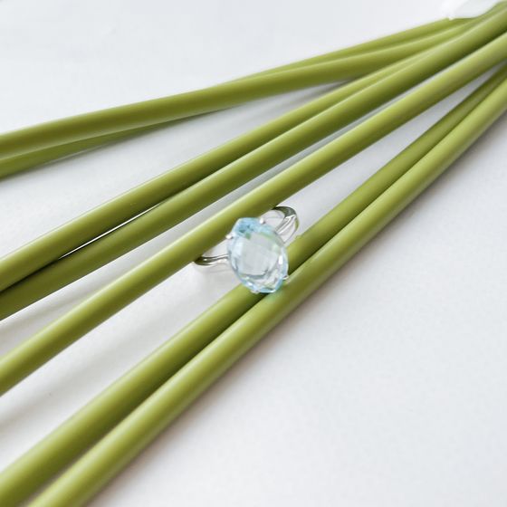 Серебряное кольцо с топазом 6.08ct