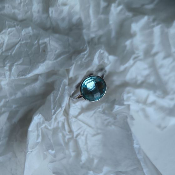 Серебряное кольцо с фианитами