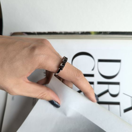 Серебряное кольцо с раухтопазом (дымчатым кварцем) 1.983ct