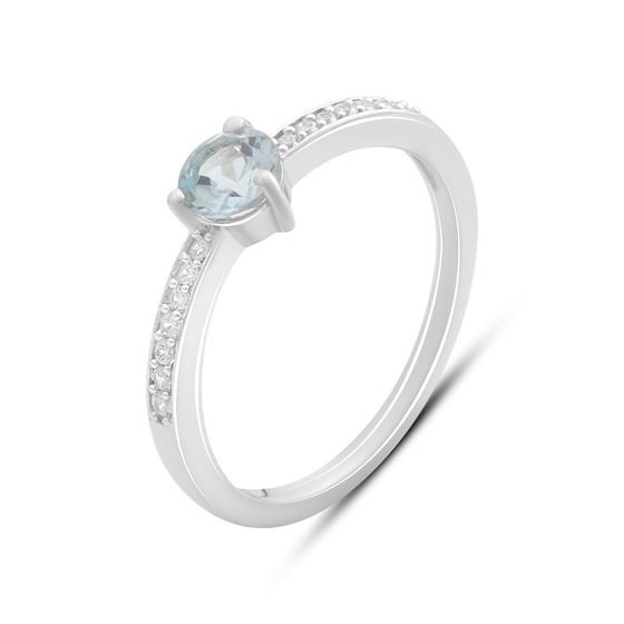 Серебряное кольцо с топазом 0.749ct