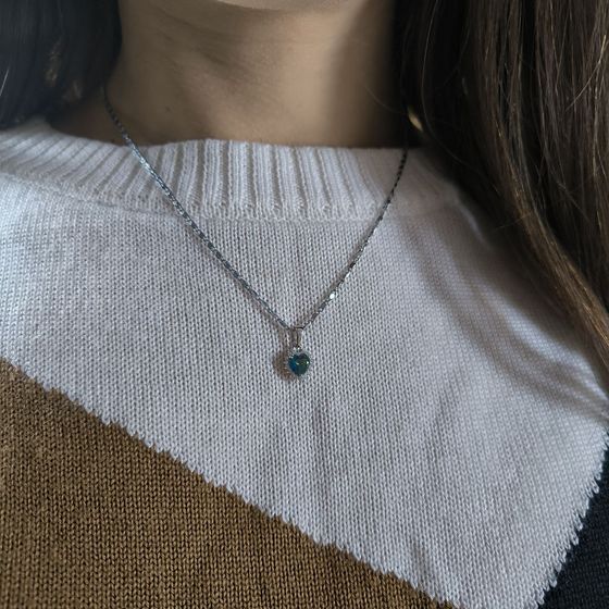 Серебряная подвеска с мистик топазом 0.801ct