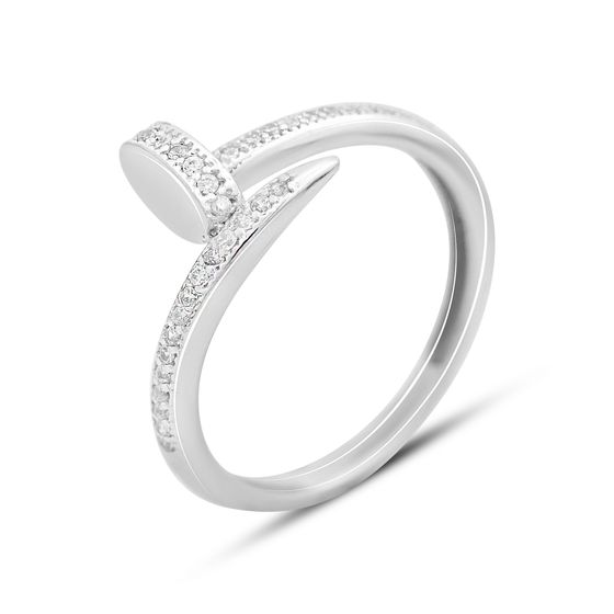 Золотое кольцо с фианитами 0.41ct