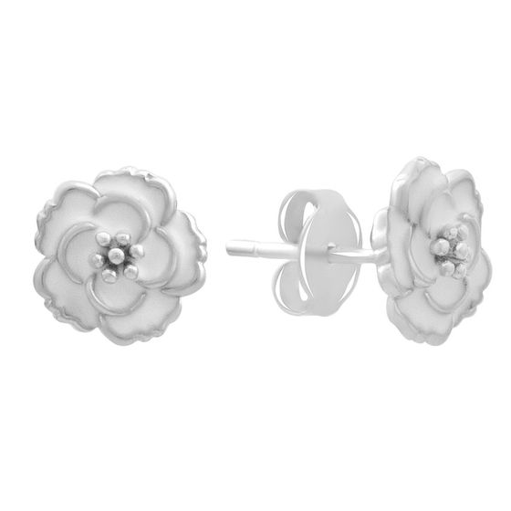 Серебряные серьги с емаллю