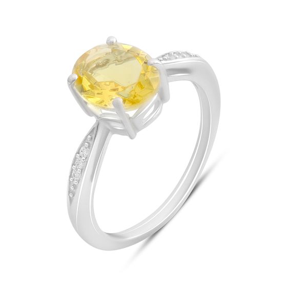 Серебряное кольцо с цитрином nano 1.113ct