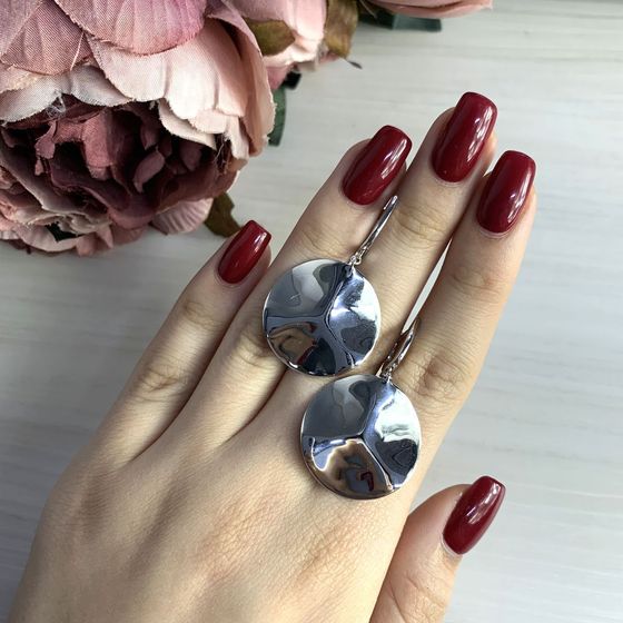 Серебряные серьги без камней