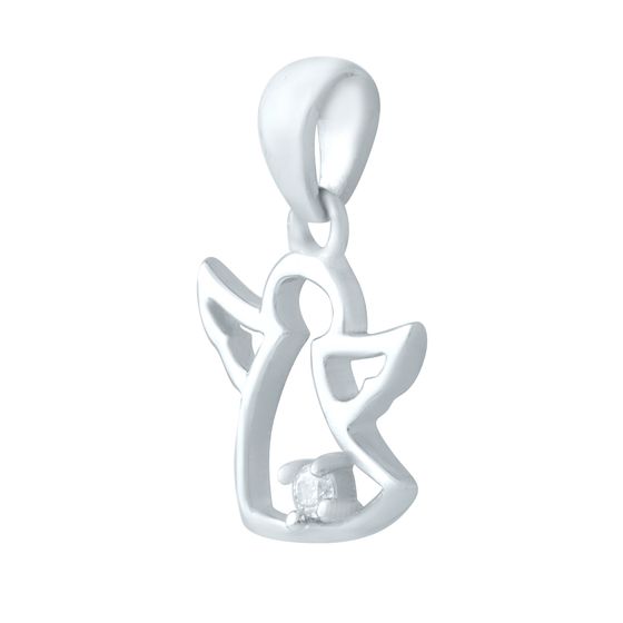 Серебряная подвеска с фианитами 0.062ct