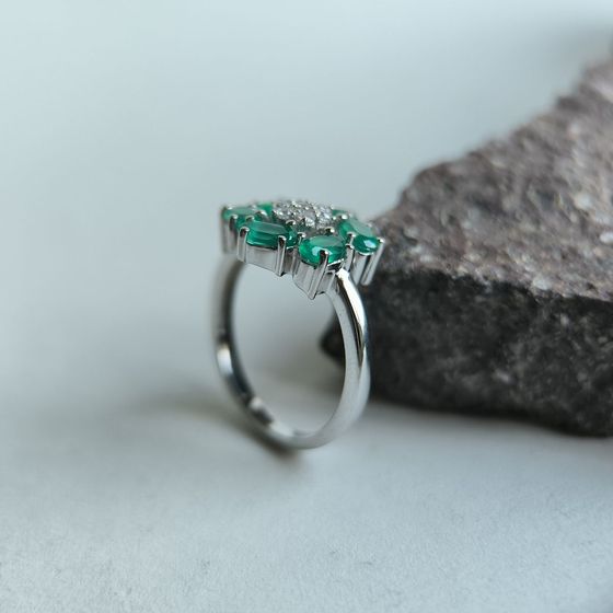 Серебряное кольцо с агатом 0.713ct