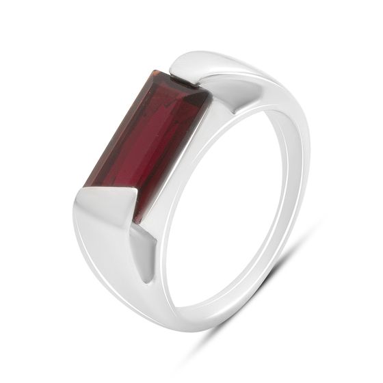 Серебряное кольцо с гранатом nano 2.14ct