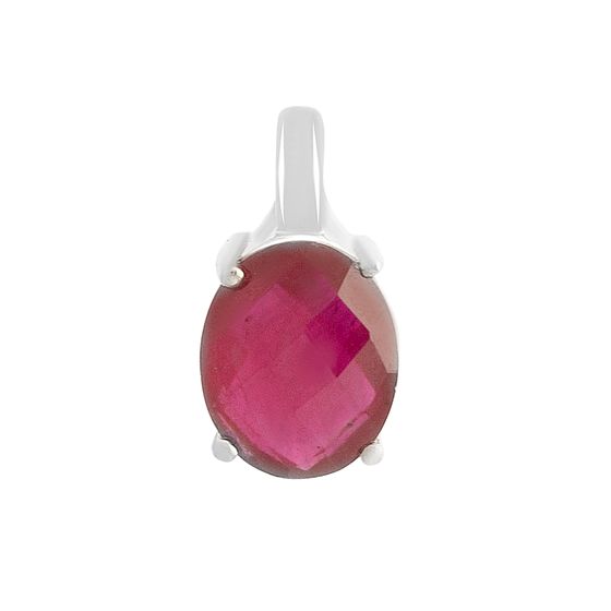 Серебряная подвеска с рубином 3.263ct