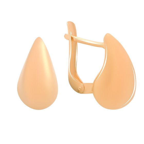 Золотые серьги без камней