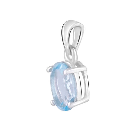 Серебряная подвеска с топазом 1.51ct