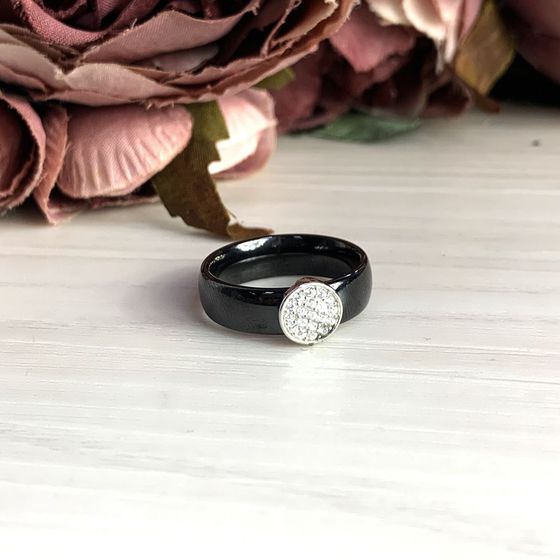 Серебряное кольцо с керамикой