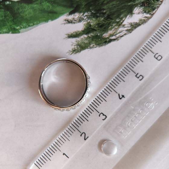 Серебряное кольцо с фианитами 0.3ct
