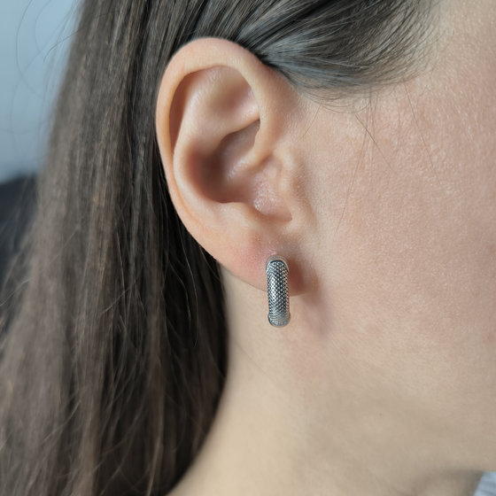 Серебряные серьги без камней