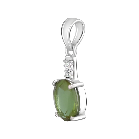 Серебряная подвеска с султанитом 2.654ct