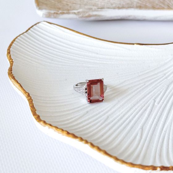 Серебряное кольцо с султанитом 7.651ct