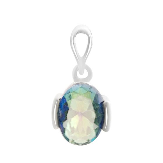 Серебряная подвеска с мистик топазом 0.933ct