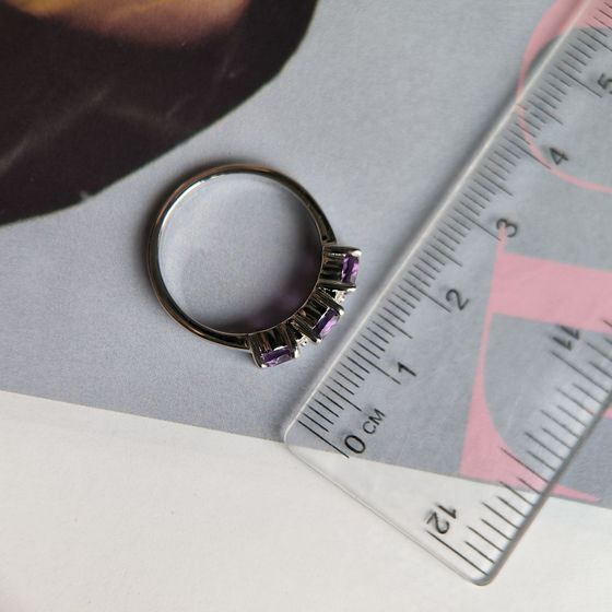 Серебряное кольцо с аметистом 1.495ct