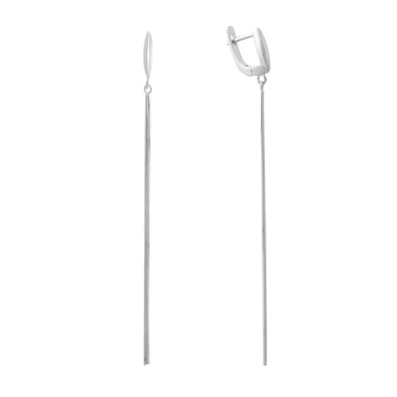 Серебряные серьги без камней