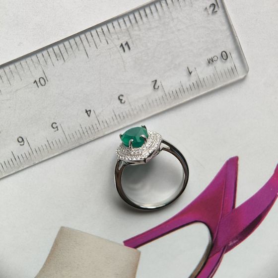 Серебряное кольцо с агатом 2.266ct