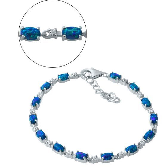 Серебряный браслет с опалом 3.042ct