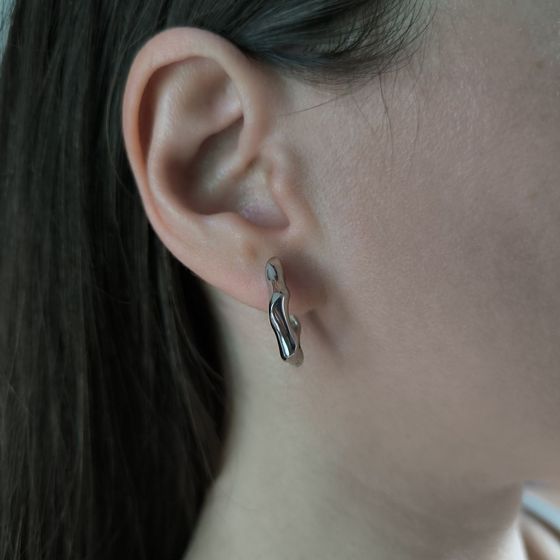 Серебряные серьги без камней