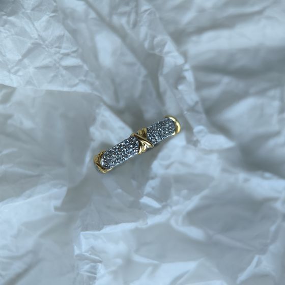 Серебряное кольцо с фианитами