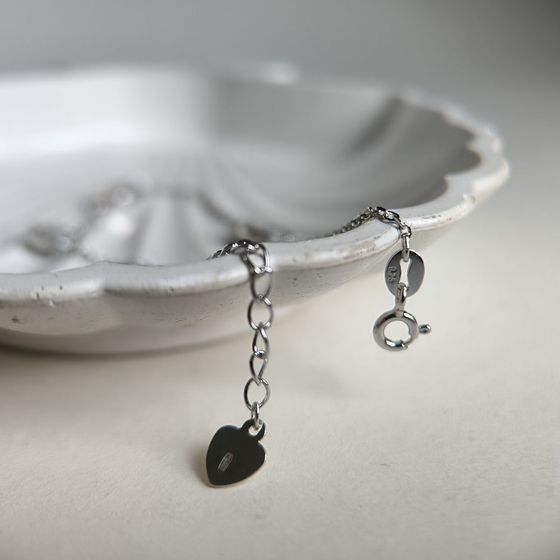 Серебряный браслет с фианитами