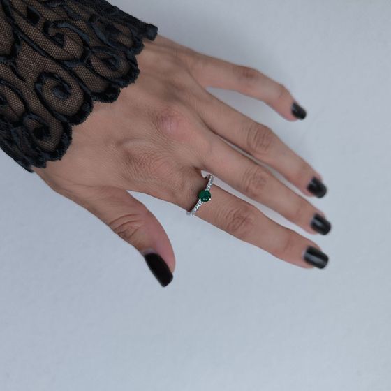 Серебряное кольцо с агатом 0.628ct