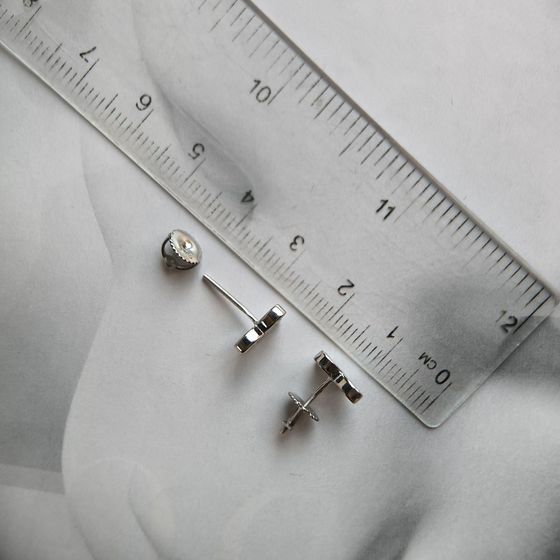 Серебряные серьги с перламутром