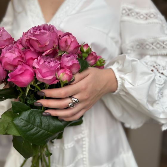 Серебряное кольцо без камней